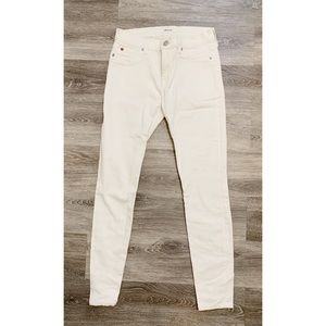 Hudson White Skinny Jeans